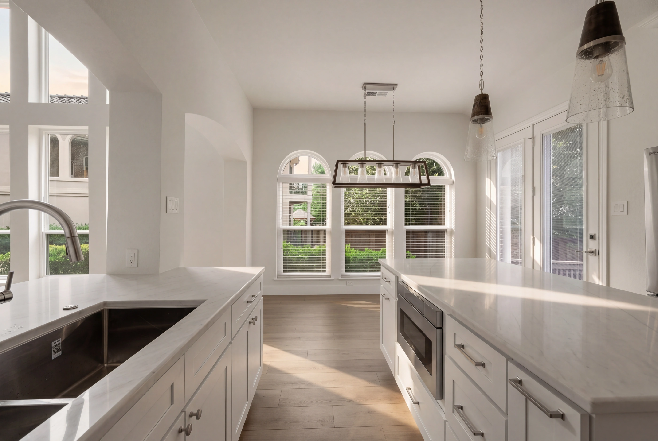 Kitchen island and sink